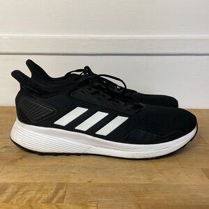 adidas Men's Duramo 9 Cloudfoam running shoes black sneakers size 12